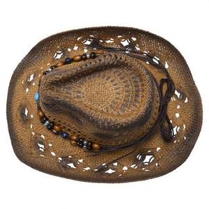 Nouveau design – Chapeau de cowboy personnalisé à bord bouclé en paille pour fête, jazz, bord de mer, plage, ski, pêche et sports - Product Image 5