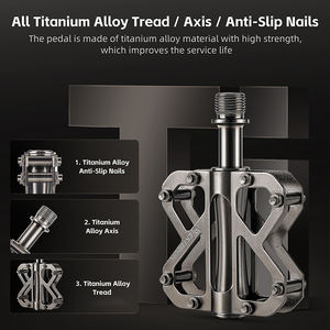 <span class=keywords><strong>Pedales</strong></span> de aleación de titanio WEST BIKING para bicicleta de carbono, Pedal de bloqueo automático ultraligero ordinario para bicicleta de carretera, bloqueo automático para Pedal <span class=keywords><strong>Speedplay</strong></span> - Product Image 4