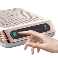 Extracteur de poussière d'ongles personnalisé avec logo, démarrage à une touche, écran tactile, déflecteur magnétique en métal, batterie 6-7h pour distributeur