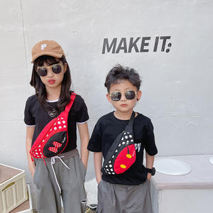 Enfants <span class=keywords><strong>dessin</strong></span> <span class=keywords><strong>animé</strong></span> mignon Mickey <span class=keywords><strong>Minnie</strong></span> sac à bandoulière mode Cool toile poitrine Pack Shopping écouteur sac <span class=keywords><strong>de</strong></span> messager pour garçon filles - Product Image 3