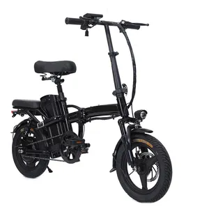 2023Hot Sale Mini Size Folding Electric Bicycle 400W 48V 14 Inch Electric City Bike Foldable Electric Bike