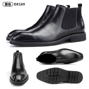 Botas <span class=keywords><strong>Chelsea</strong></span> de piel auténtica hechas a mano para hombre, de alta calidad, a la moda, novedad de <span class=keywords><strong>2020</strong></span> - Product Image 6