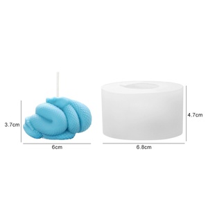 Molde de Silicona para Velas con Forma de Animal, 2 Estilos, Molde de Serpiente para Decoración del Hogar, Molde de Resina para Velas Aromáticas de Cobra - Product Image 6