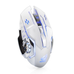 Ratón Inalámbrico para Juegos Free Wolf X8, 2.4Ghz, Retroiluminación RGB, 6 Botones, Interfaz USB, Diseño Ergonómico para Ambas Manos - Product Image 1