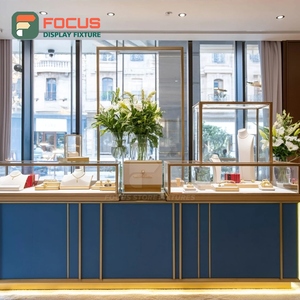 Luxury Jewelry Store Display System Metal <b>Frame</b> Boutique Space Jewelry Cabinet - Product Image 2