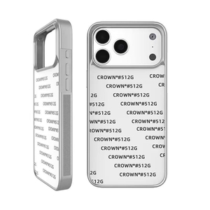 <span class=keywords><strong>Coque</strong></span> de téléphone <span class=keywords><strong>personnalisable</strong></span> <span class=keywords><strong>en</strong></span> argent plaqué pour sublimation par transfert thermique, compatible iPhone 17 Pro Max, avec revêtement argenté électrolytique - Product Image 6