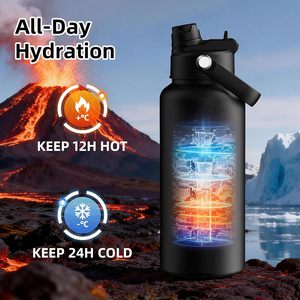Custom Logo Gift 14oz Mini Kids Water Bottle Insulated Stainless Steel Flask for Toddlers Preschool <b>Lunch</b> <b>Box</b> Straw Lid - Product Image 4