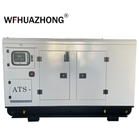 Groupe électrogène diesel silencieux Weichai Baudouin Série 100 kVA 125 kVA à démarrage automatique triphasé 380 V 50/60 Hz, vente chaude
