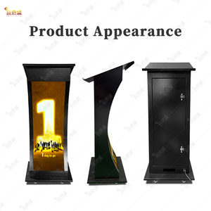 Podio <span class=keywords><strong>Digital</strong></span> HD Gob con Pantalla LED, Podio Inteligente Móvil de Sobremesa, Pantalla para Conferencias y Eventos - Product Image 5