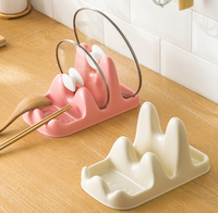 Support de couvercles de casseroles double couche de luxe léger, organisateur de comptoir non pliable transparent pour rangement de cuisine