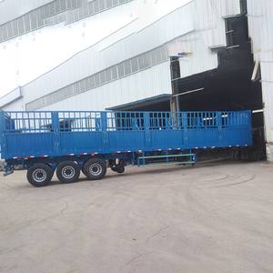 Semi-remorque à parois latérales pour le transport de bétail |   Remorque à paroi latérale pour le transport de bétail - Product Image 3