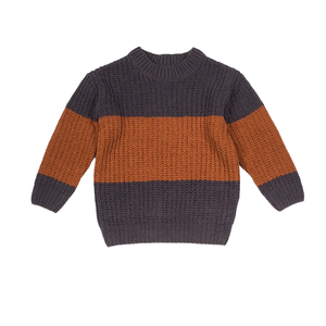 Pulls pour garçons HAPA, nouvelle conception d'hiver personnalisable, tricotés à la machine, anti-boulochage, manches longues, col rond, décontractés - Product Image 4
