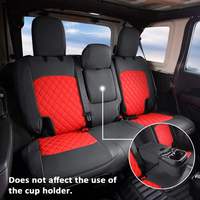 Housses de siège en cuir imperméables durables, ensemble complet, pour Jeep Wrangler Unlimited 2018-2024, accessoires intérieurs pour camionnette, kits de sièges 360
