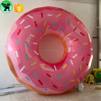 Réplique alimentaire gonflable géante de 10 pieds pour festival, publicité personnalisée, décoration de 3 m, beignet gonflable pour décoration d'événement A9334