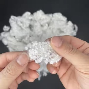 Tái Chế Bông Chất Thải Staple Sợi 3D Độ mịn Bpa-Miễn Phí Cho Điền Không Khí Nệm Bê Tông Sử Dụng Dệt Vải - Product Image 5