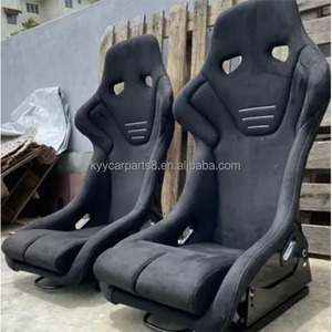 Vente de sièges auto <span class=keywords><strong>Recaro</strong></span> en cuir marron pour sièges avant avec sièges auto en Harris Tweed/cuir marron - Product Image 1