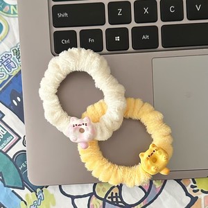 Cintas para el pelo de felpa blanca de alta calidad para mujer, venta al por mayor de fábrica, diseño de gatito de dibujos animados, banda de goma de estilo dulce, bandas para el cabello para niños - Product Image 4