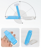 Luz de Lectura LED Portátil, Recargable por USB, Plegable, Mini, con Brillo Ajustable, con Clip para Libros, Marcador de Libros Luminoso