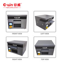Printer UV Flatbed Otomatis Penuh Gwin New A4 dengan Tinta UV, Baja Anti Karat, Garansi 1 Tahun untuk Print Head Epson XP600 1440dpi