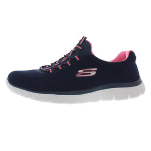 Chaussures pour femmes Skechers Summits Cool Classic Wide, taille 8,5, couleur : bleu marine/rose - Product Image 1