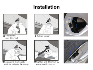 Hệ Thống Theo Dõi Áp Suất Lốp Xe Hơi Không Dây BT 4.0 <span class=keywords><strong>TPMS</strong></span> Với 4 Cảm Biến Bên Ngoài Hỗ Trợ Ứng Dụng Điện Thoại - Product Image 6