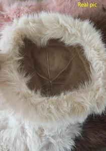 Bestella Thương hiệu bán buôn cao Số lượng phụ nữ rắn màu thời trang dày ấm mùa đông sang trọng Faux lông xô hat cho sử dụng hàng ngày - Product Image 6