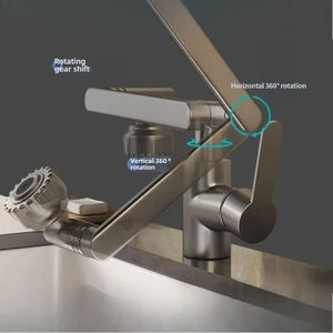 Robinet de salle de bain à trou unique en laiton massif chromé, mitigeur mural pour lavabo avec <span class=keywords><strong>cartouche</strong></span> en céramique - Product Image 5