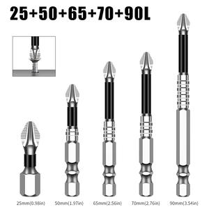 Juego de Brocas Magnéticas K5 S2, Antideslizantes, Resistentes a Impactos, Extra Duras, Hexagonales, con Cinta Magnética, Destornillador - Product Image 4