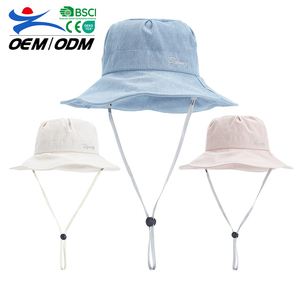 Sombrero de Pescador de Ala Ancha de Algodón de Alta Calidad para Mujer, Protección Solar, para Viajes al Aire Libre - Product Image 1