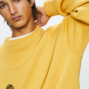Sudadera de hombre Fleece Inside Pullover 100% Algodón Peso pesado Cuello redondo Jumper Hombres Sudadera con logotipo personalizado - Product Image 2