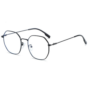 Nouvelle monture de lunettes en métal de style géométrique, monture intégrale, anti-lumière bleue pour femmes, verres PC, origine Taizhou - Product Image 5