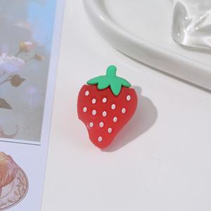 ชุดปากกาเจลยางนิ่มพีวีซีลายการ์ตูนอะโวคาโดสตรอว์เบอร์รีแบบขายส่งพร้อมกล่องป้องกันสำหรับนักเรียน ของขวัญส่งเสริมการขาย - Product Image 4