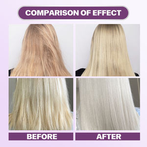 Champú Profesional 3 en 1 Color Púrpura para Cabello <span class=keywords><strong>Rubio</strong></span>, Plateado y Gris, Neutraliza los Tonos Amarillos, Champú <span class=keywords><strong>Matizador</strong></span> Sin Amarillo, 300 ml - Product Image 6