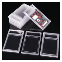 Support de carte en acrylique transparent pour cartes classées avec étiquette, support de carte vide pour cartes classées