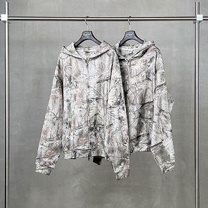 Felpa con Cappuccio da Uomo Streetwear Outdoor in Spugna Pesante da 340 GSM con Stampa Mimetica Albero, <span class=keywords><strong>Abbigliamento</strong></span> <span class=keywords><strong>Sportivo</strong></span> Personalizzabile con Marchio - Product Image 2