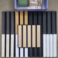 Paneles Acústicos Modernos de Madera con Listones para Hoteles y Apartamentos, Alta Reducción de Ruido, Alta Densidad, Decoración de Pared de Alta Calidad
