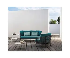 Vente en gros canapés de jardin et de balcon en rotin personnalisés ensembles de chaises en rotin mobilier d'extérieur pour café et restaurant