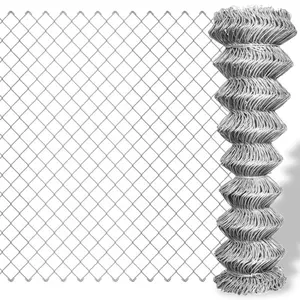 2.5 3mm wire 50x50 diamond mesh hot dip galvanized 6ft chain link iron wire mesh fence