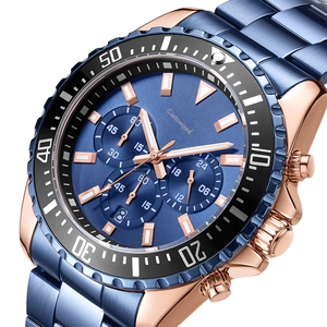 Men's Watch Large Dial Chronograph <b>Calendar</b> Steel Band Business Quartz Watch - Product Image 2
