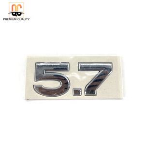 Venta caliente 5,7 litros Chrome <span class=keywords><strong>Car</strong></span> Logo <span class=keywords><strong>Big</strong></span> ABS Plastic Body Sticker para todo tipo de coches Película Número de modelo Emblemas de coche - Product Image 1