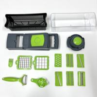 16-In-1 Metalen Groentesnijder Roestvrijstalen Mandoline Snijmachine Handmatige Ui Aardappel Fruit Snijmachine Chopper Keuken Garget