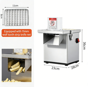 Cortadora de Vegetales Comercial Compacta Henan, Motor de 6.2 kg, 220V, para Pequeños Bistrós, Camiones de Comida y Plantas de Procesamiento de Frutas - Product Image 6