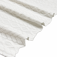 Tissu tricoté jacquard texturé 3D, extensible et doux, pour vêtements de sport, textiles de maison, robes, hauts, chemises, vêtements de mode, vente en gros