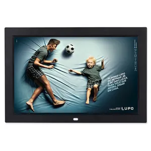 Wall Mount 12 inch Widescreen IPS Display Video Advertising Player 12 inch Digital Signage and Display with USD SD Audio Speaker