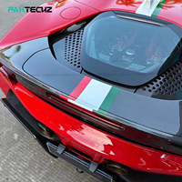Body Kit Serat Karbon Kering Model OEM untuk Basis Sayap Belakang Ferrari SF90