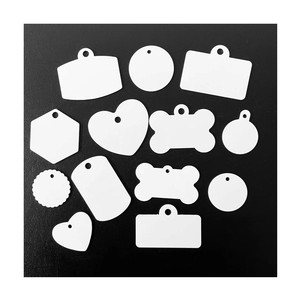 Thẻ Cho Chó Thăng Hoa Nhuộm Nhôm Màu Trắng Bóng Bán Chạy Thẻ Cho Thú Cưng Cá Nhân Hai Mặt Để Thăng Hoa - Product Image 2