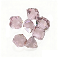 Set Dadu DnD Fantasi & Sci-Fi dari Kaca Prisma Batu Permata Merah yang Tahan Lama, Terukir Kristal Multi-Faceted Polihedral 7 Buah