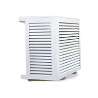 Couverture de climatiseur extérieur en aluminium personnalisée, cache de pompe à chaleur, grille de protection en aluminium pour climatiseur