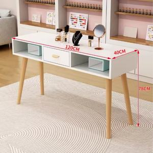 Mesa de Manicura de Madera en Oferta, Individual, Doble y Triple, Estilo Japonés, Mesa de Manicura Simple, Doble, Económica - Product Image 4