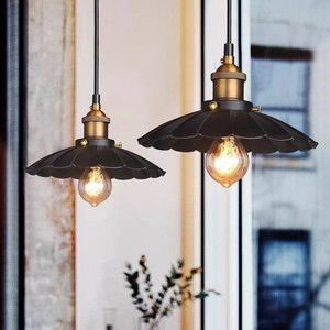 Lampadario nero stile industriale retrò ristorante Bar metallo lampada <span class=keywords><strong>a</strong></span> <span class=keywords><strong>sospensione</strong></span> atmosfera - Product Image 2